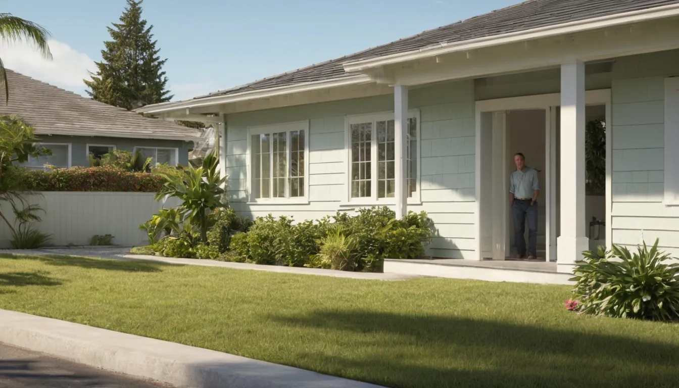 Older bungalow home in the Vallejo area with a friendly provider inspecting the foundation vents